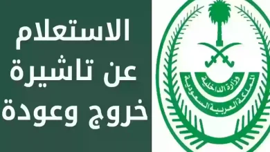 تأشيرة الخروج والعودة