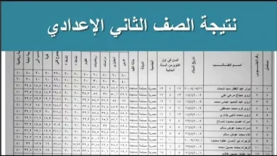 خطوات الاستعلام عن نتيجة تانية إعدادي برقم الجلوس