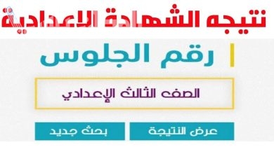 نتيجة الشهادة الإعدادية متاحة الآن لمحافظة الجيزة