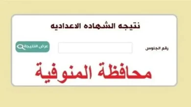 نتيجة الشهادة الاعدادية