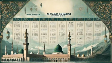 جدول الأئمة والمؤذنين بالحرم المكي لهذا الأسبوع