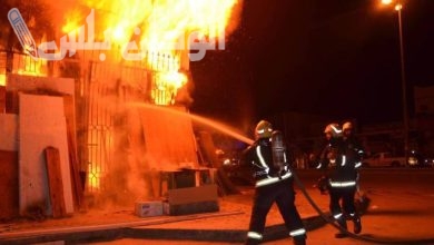 حريق ضخم يندلع في أحد المنازل بالعاصمة عمان ورجال الدفاع المدني يتدخلون للسيطرة عليه بسرعة