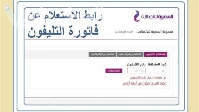 فاتورة التليفون الأرضي