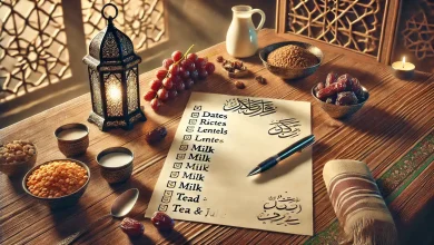 قائمة المقاضي الأساسية لشهر رمضان