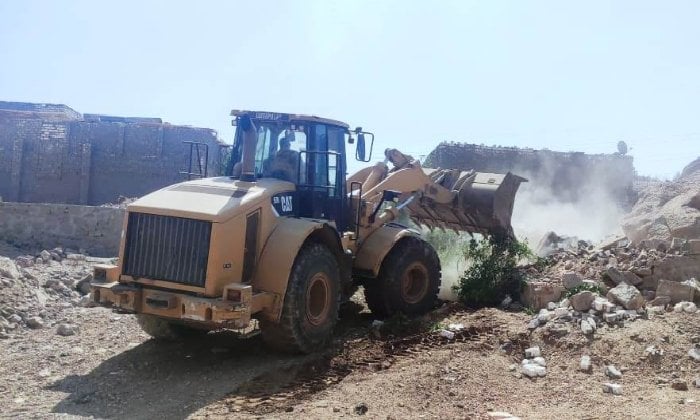 إزالة 297 حالة تعدٍ بمساحة 117 ألف متر ضمن المرحلة الثالثة من الموجة الـ27 بأسوان