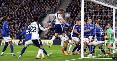 إيفرتون يتأخر ضد توتنهام بثنائية فان دى فين فى الشوط الأول.. فيديو