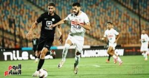 الزمالك يتعادل مع البنك الأهلى 1-1 فى الشوط الأول.. فيديو