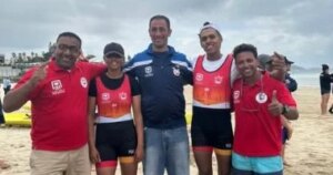 العتيق ومريم عوض يتوجان بذهبية الزوجي المختلط في بطولة أفريقيا للتجديف الشاطئي