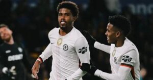 احتفال تشيلسي بالفوز على وولفرهامبتون