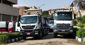 نشر سيارات مياه الشرب بالقرب من طرق ومحاور المتحف المصرى الكبير نشر سيارات مياه الشرب بالقرب من طرق ومحاور المتحف المصرى الكبير