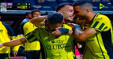 دجلة يتقدم بهدف دياسطى على الاتحاد السكندرى فى الشوط الأول.. فيديو