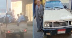 ضبط سائق نقل حمل طلاب مدارس فى الصندوق الخلفى بالإسكندرية.. فيديو ضبط سائق نقل حمل طلاب مدارس فى الصندوق الخلفى بالإسكندرية.. فيديو