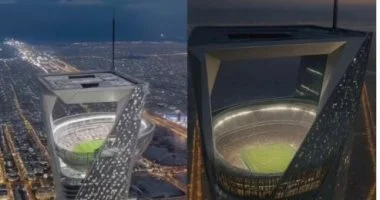 السعودية تثير الجدل بملعب فى السماء قبل كأس العالم 2034.. فيديو