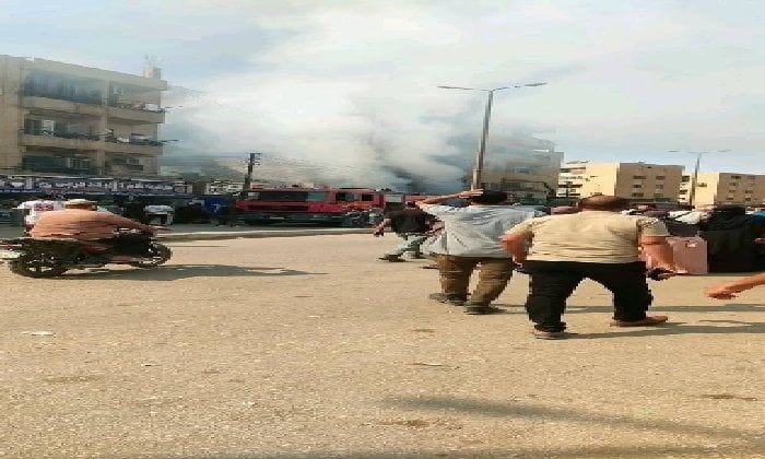 السيطرة على حريق هائل نشب بمطعم في منطقة السيل بأسوان