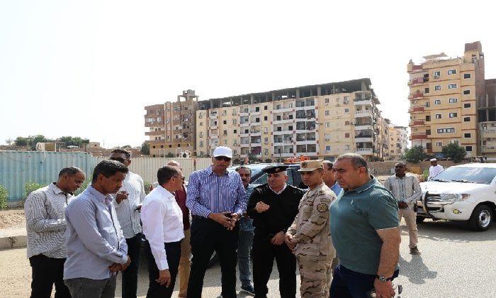 أسوان تضع اللمسات الأخيرة لأكبر مشروع لتطوير طريق السادات