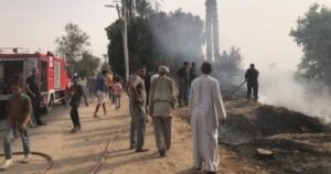 السيطرة على حريق التهم 4 أحواش بمدخل الكولة فى بسوهاج دون إصابات