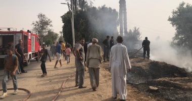 السيطرة على حريق التهم 4 أحواش بمدخل الكولة فى بسوهاج دون إصابات