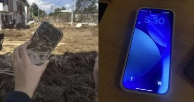 iPhone 17 Pro ينجو من إعصار ويعمل بلا خدش بعد ثلاثة أيام مدفونا فى الطين
