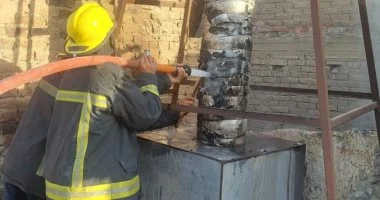 التحقيق فى حريق بمطعم فول وفلافل بأبراج الجامعة بالمنيا