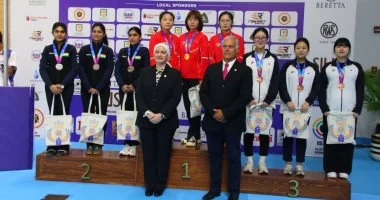 الصين تحصد الذهب والهند تتألق فى منافسات المسدس الهوائى ببطولة العالم للرماية