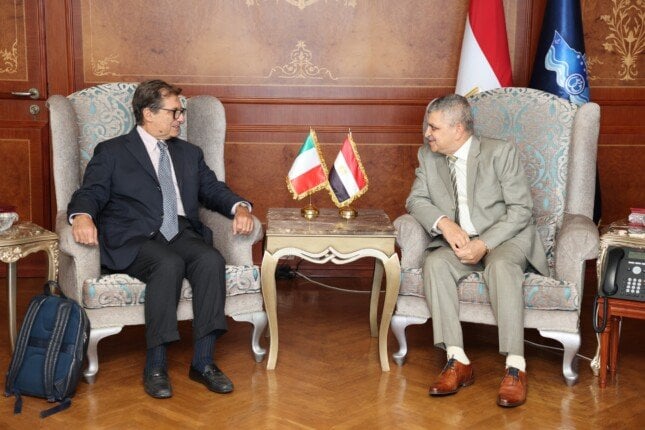 الفريق أسامة ربيع يلتقي المبعوث الإيطالي لمشروع الممر الاقتصادي الهند - الشرق الأوسط- أوروبا "IMEC" لبحث سبل التعاون المشترك