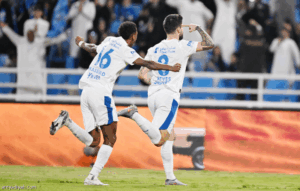 الهلال يعاقب النجمة ويكمل 10 انتصارات متتالية
                                                2025.11.07 | 10:52 pm
                                                أكمل فريق الهلال الاول لكرة القدم، الجمعة، سلسلةً من 10 انتصارات بعدما هزم مضيفه النجمة 4ـ2، ضمن ثامن جولات دوري روشن السعودي.
وتأخّر الضيف مرتين في النتيجة، وتعادل في كل مرة، ثم أحرز هدفين حصد بهما النقاط الثلاث، رافعًا  ...