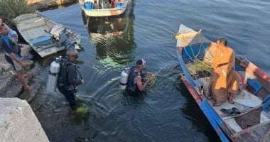 انتشال جثة شاب مجهول الهوية غرق فى ترعة الإسماعيلية بشبرا الخيمة