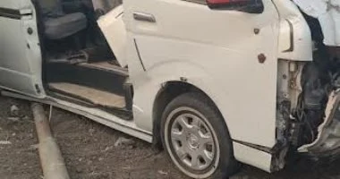 إصابة 7 أشخاص فى حادث تصادم سيارتين بالبحيرة