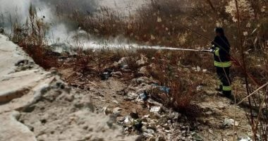 السيطرة على حريق بزراعات الهيش بطريق المطار فى الغردقة