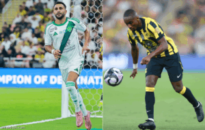 محرز يتزعم تقييم الديربي.. وديابي الأخير
                                                2025.11.08 | 11:51 pm
                                                تصدَّر الجزائري رياض محرز، جناح فريق الأهلي الأول لكرة القدم، تقييم «ديربي جدة» على موقع «سوفاسكور» الإلكتروني العالمي، بعد تسجيله هدف الفوز أمام الاتحاد «1ـ0»، في المباراة التي احتضنها ملعب «الإنماء»، السبت، لحساب  ...