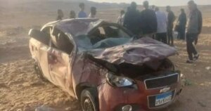 مصرع شخصين وإصابة 4 آخرين فى حادثين منفصلين بالوادى الجديد