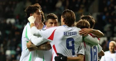 مولدوفا ضد إيطاليا.. الآتزورى إلى الملحق الأوروبى بهدفين فى تصفيات كأس العالم