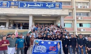 نائب رئيس جامعة قنا يشارك طلاب الحقوق فعاليات مبادرة «100 يوم رياضة»