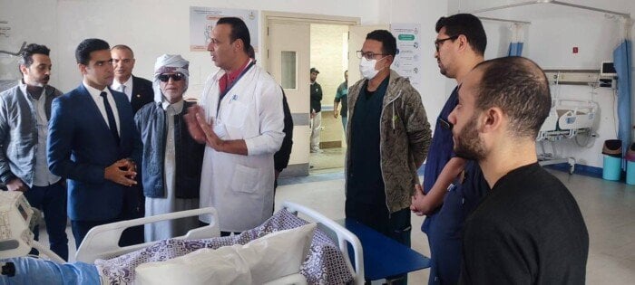 نائب محافظ مطروح يتفقد مستشفى براني والسلوم