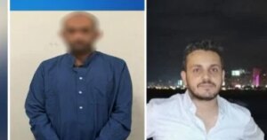 وصول المتهم بقتل صديقه فى الإسكندرية المحكمة لحضور أولى جلسات محاكمته