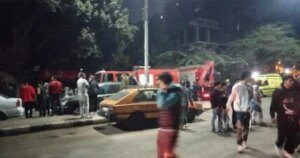 قطع الغاز عن موقع انهيار منزل إمبابة