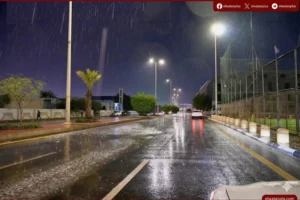 أمطار متفاوتة على مناطق المملكة ونجران تتصدر بـ27,4 ملم خلال 24 ساعة
