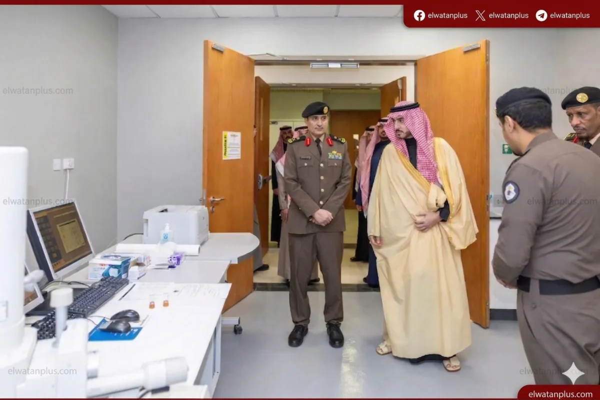 أمير الجوف يزور إدارة الأدلة الجنائية