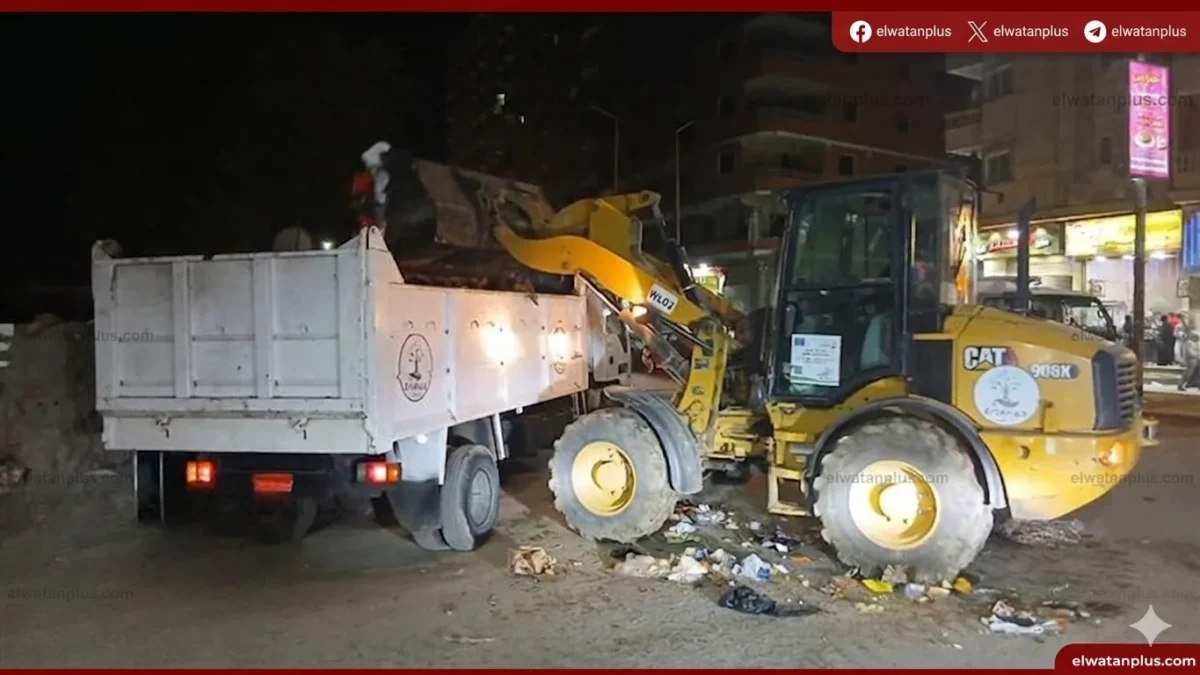 رفع 410 أطنان مخلفات بحي الهرم ضمن حملات مكثفة لتحسين النظافة