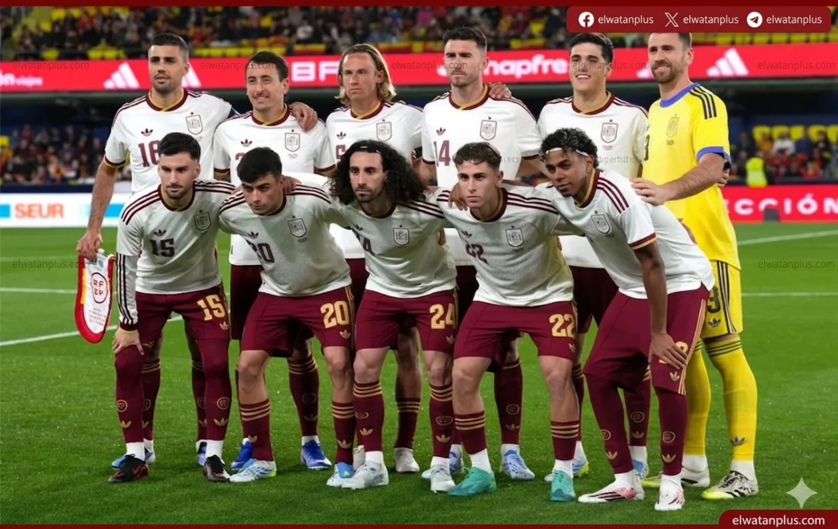 منتخب إسبانيا يتوجه إلى برشلونة استعدادًا لمواجهة مصر وديًا قبل المونديال