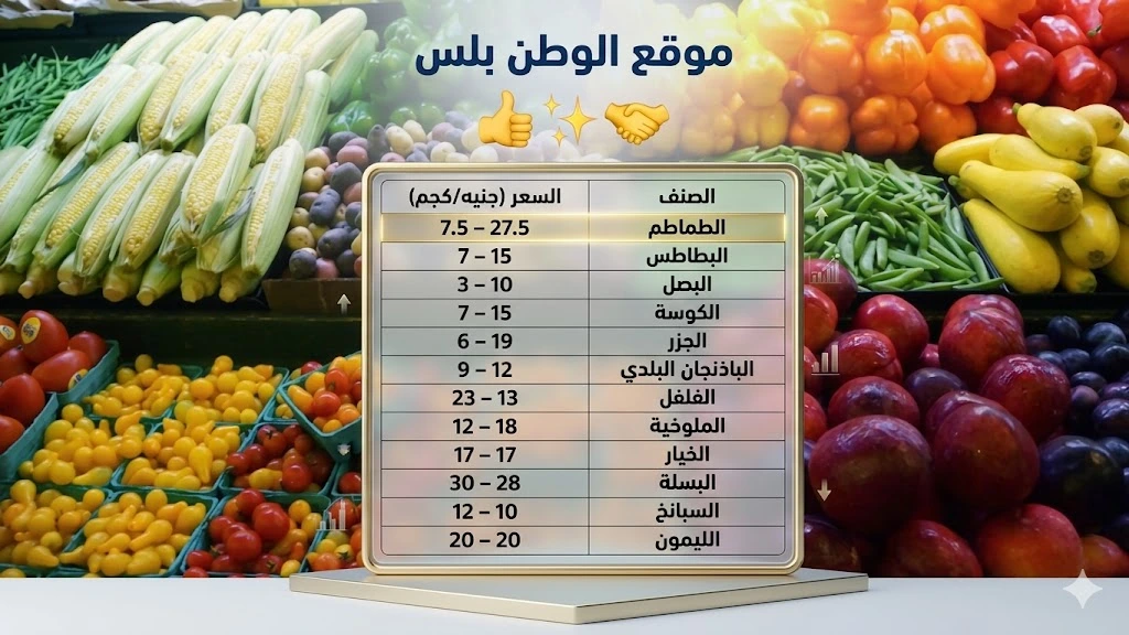 أسعار الخضروات اليوم 27 أبريل 2026 في مصر تتباين داخل الأسواق مع استقرار نسبي في المعروض