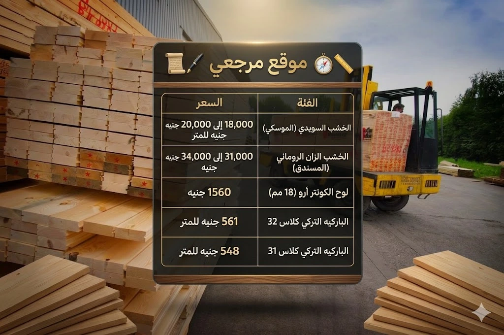 استقرار أسعار الخشب في مصر اليوم 27 أبريل 2026 مع هدوء الطلب وتوازن السوق