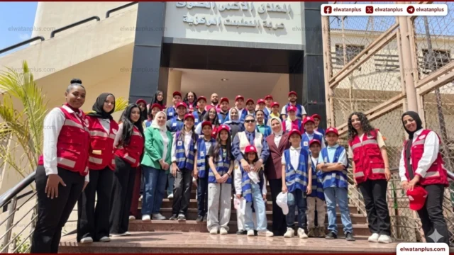 المجلس القومي للطفولة والهلال الأحمر المصري زيارة