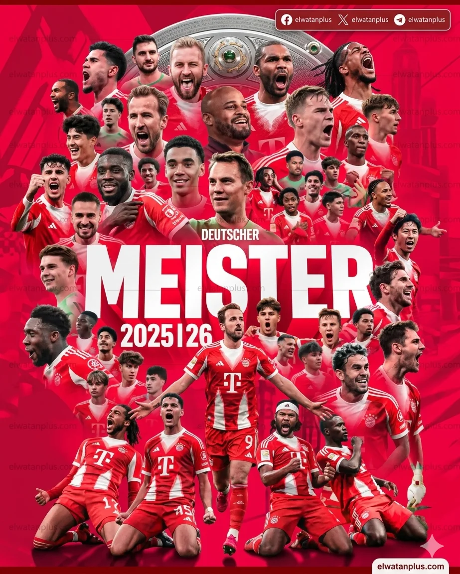 بايرن ميونخ بطل الدوري الالماني 2026