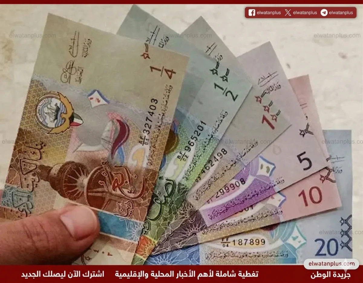 تباين سعر الدينار الكويتي بالبنوك المصرية