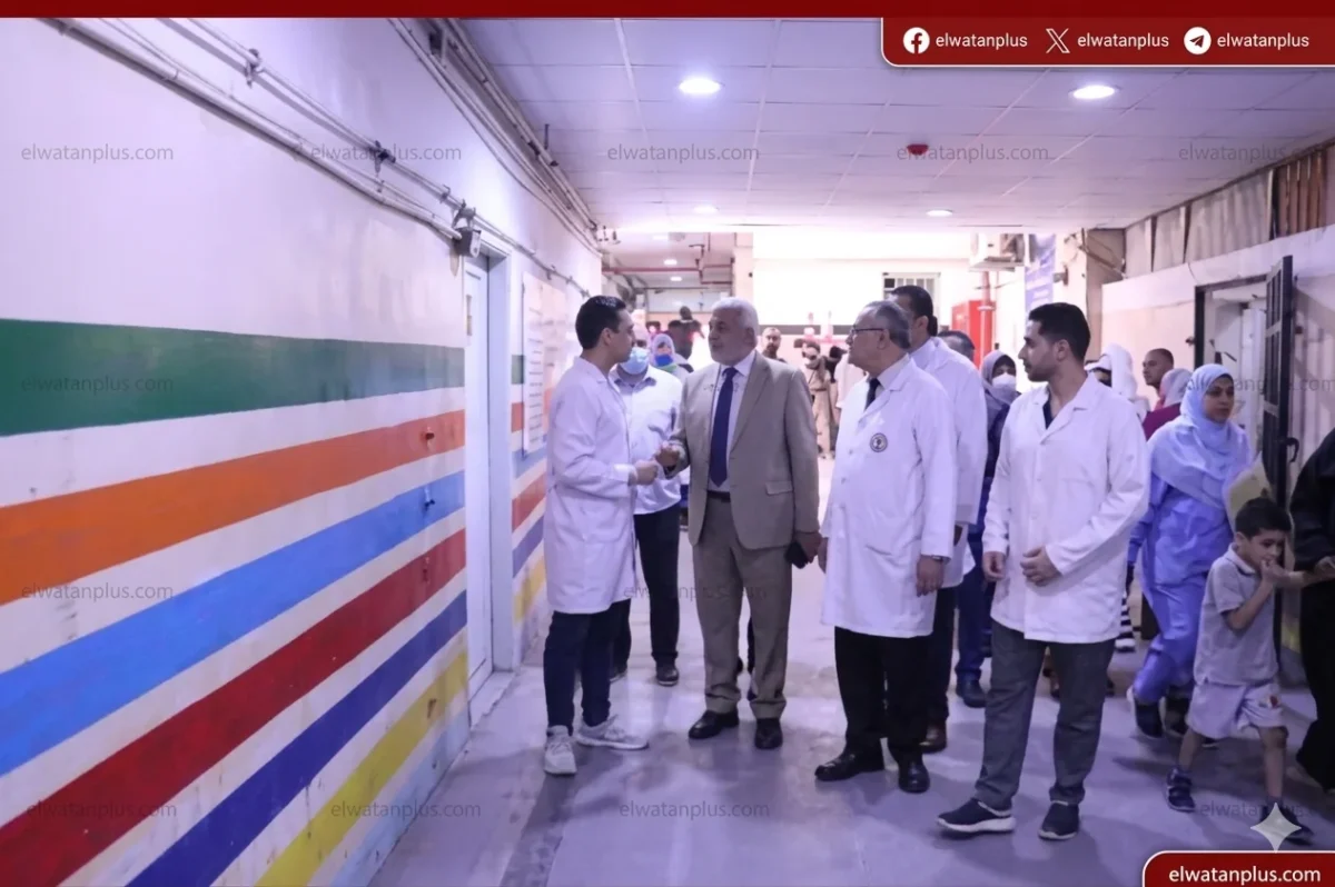 تفقد مستشفيات جامعة الازهر ليلا