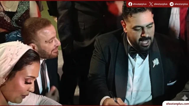 أحمد السقا يشهد على عقد قران محمد محسن في حفل عائلي