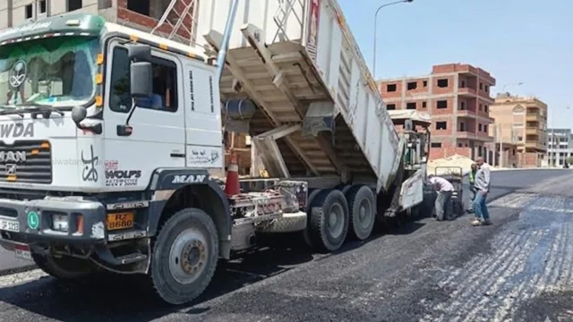 تطوير الطرق في المدن الجديدة مصر