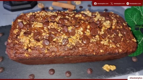 كيكة الموز بالجوز الصحية في الخلاط بخطوات سهلة ومذاق غني