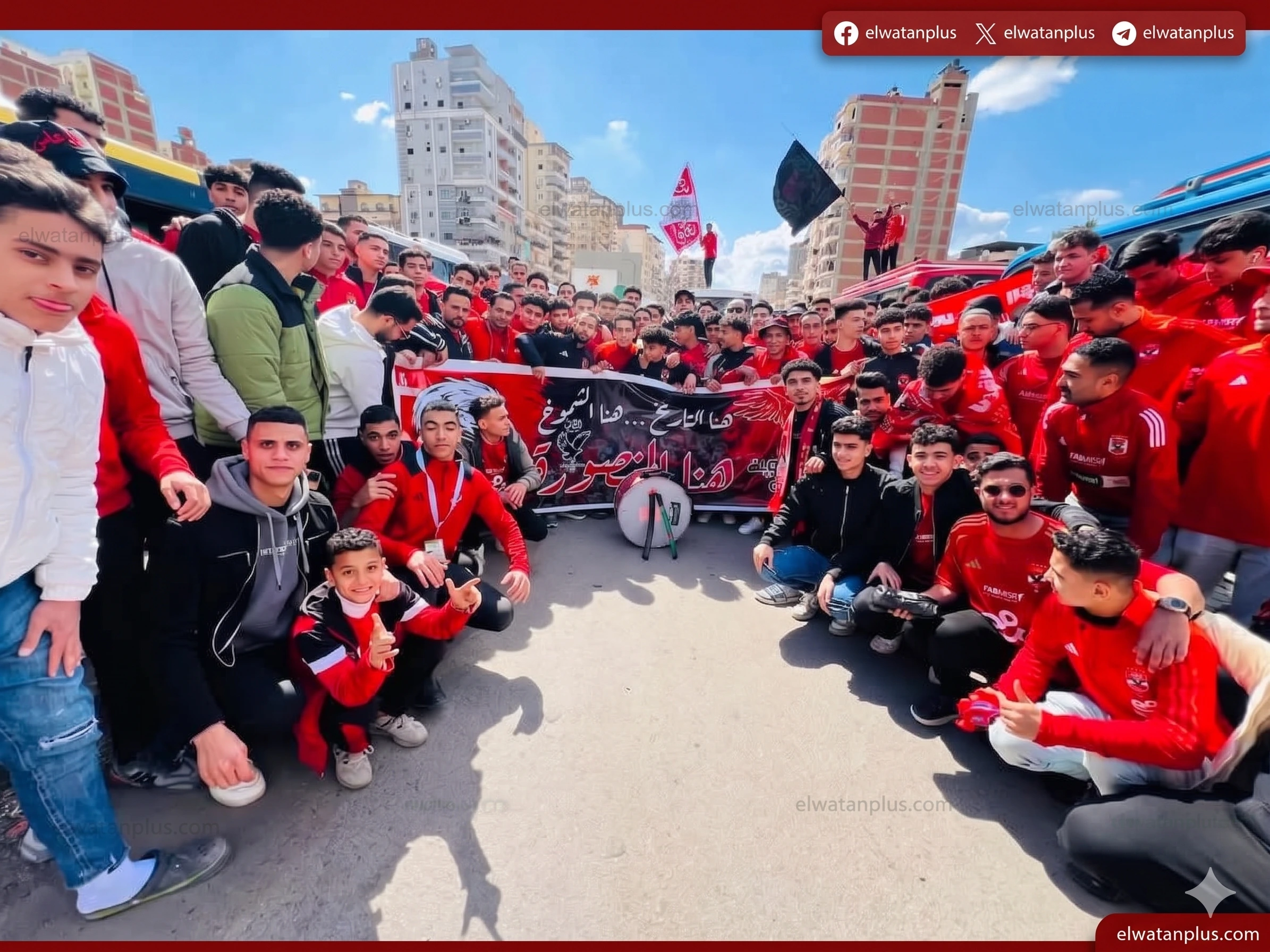 جماهير الأهلي والزمالك تزحف لاستاد القاهرة قبل القمة 132